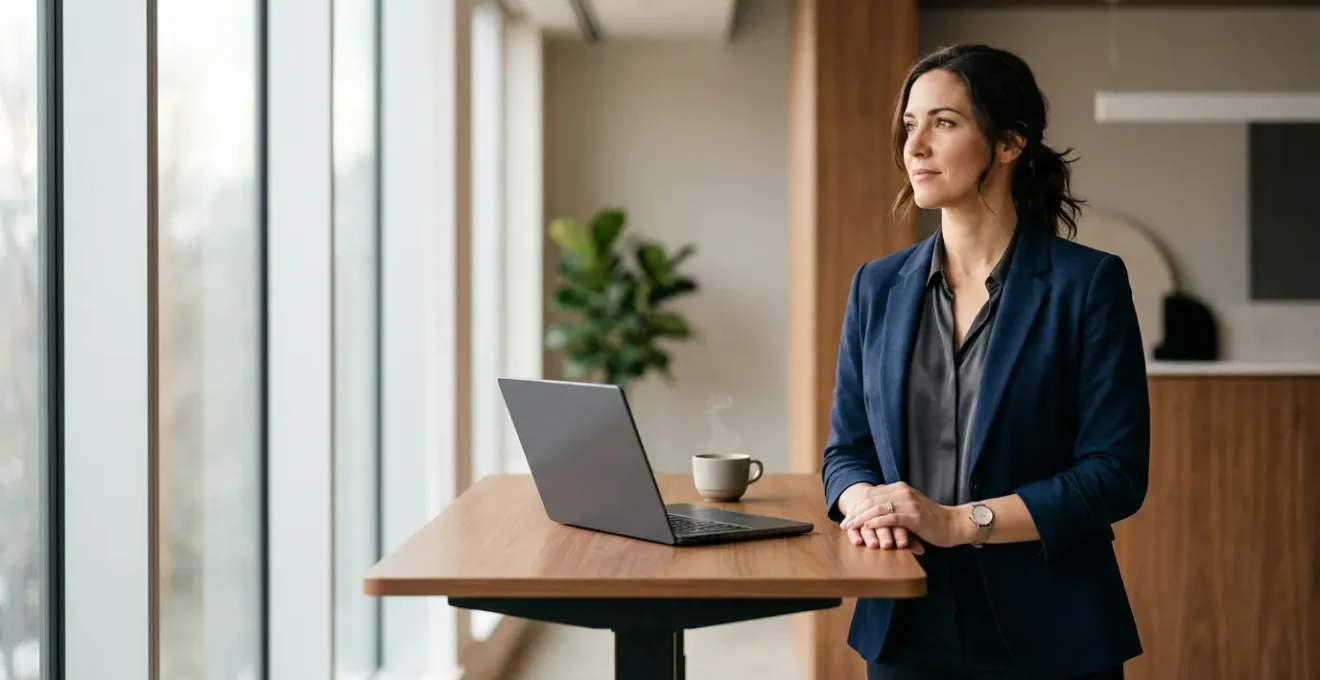 Professional navigating career challenges while managing bipolar disorder with resilience and determination