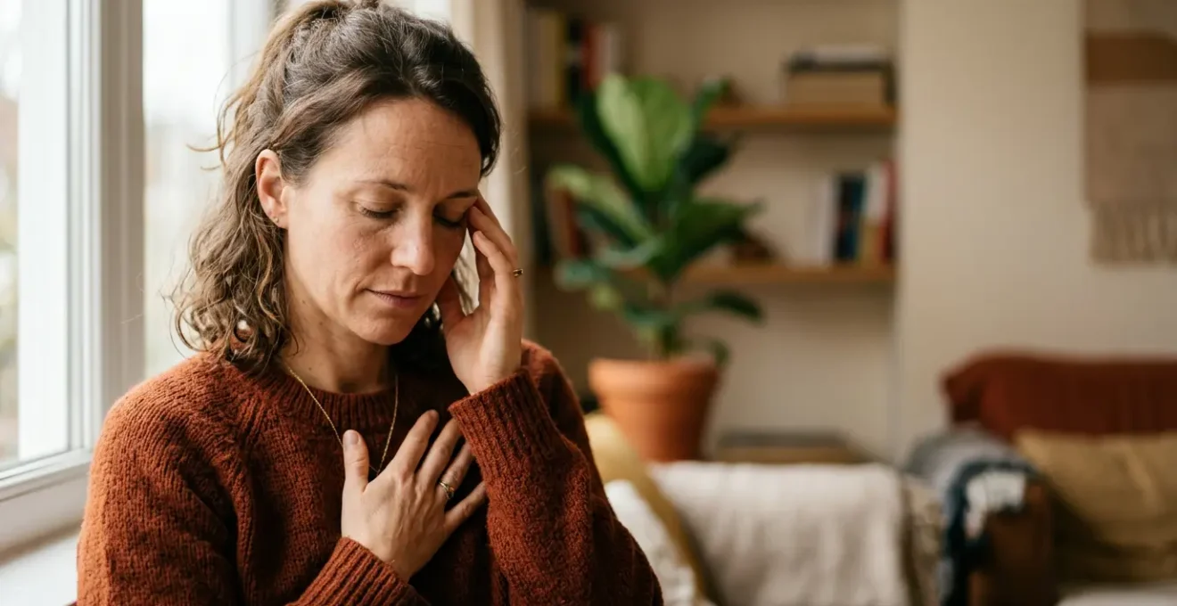 Close-up portrait of a person in natural contemplation showing emotional depth and constitutional sensitivity