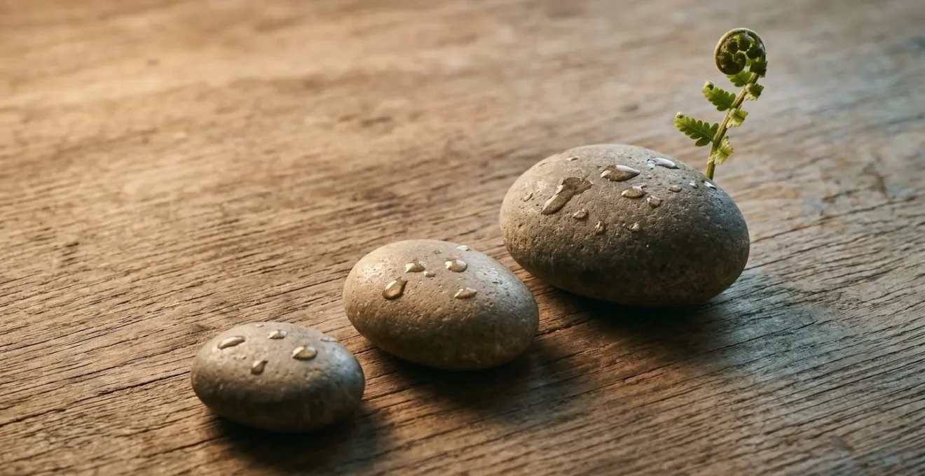 Visual metaphor representing the progressive healing journey through multiple acupuncture sessions showing gradual restoration of balance