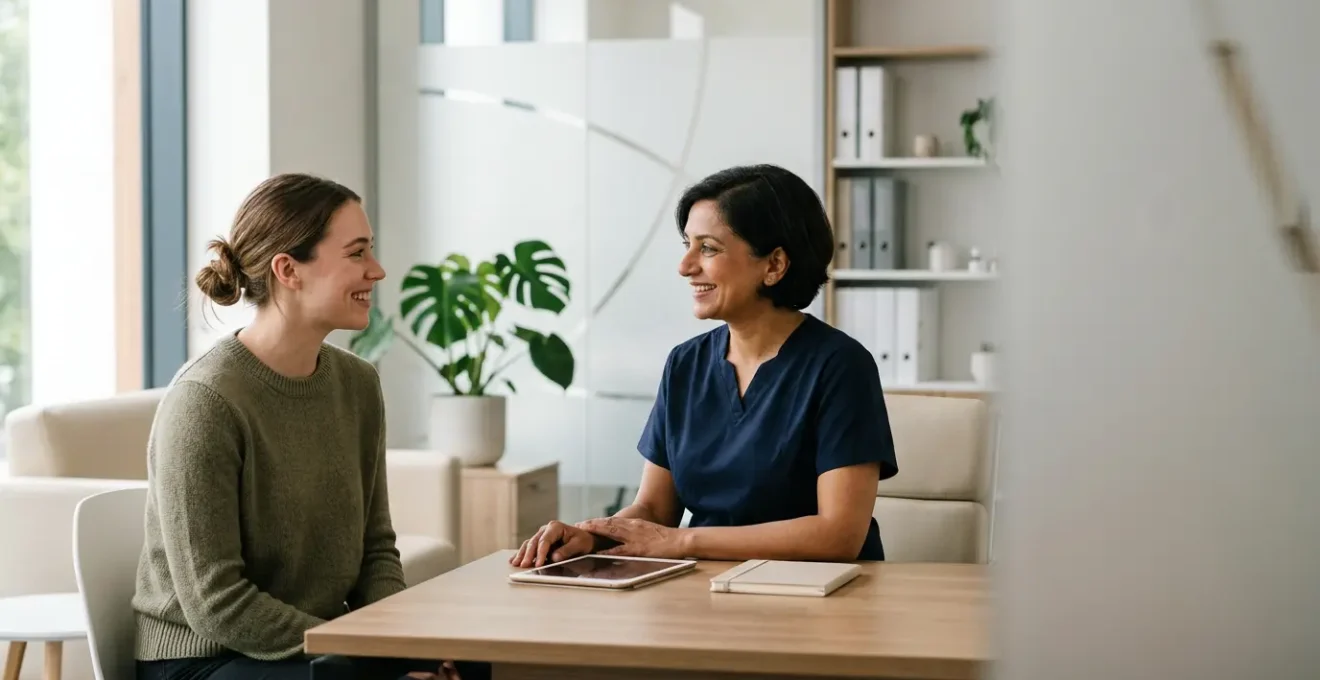 Professional healthcare consultation focused on preventive screening and early detection for young men