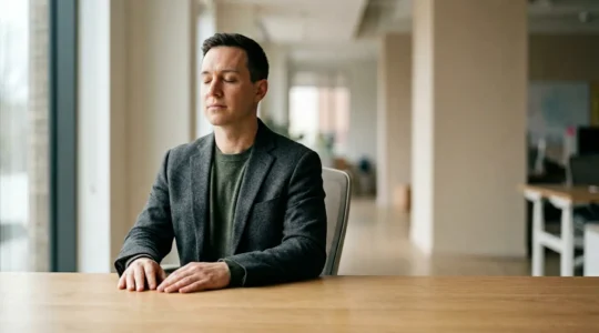 Professional environment depicting mental clarity and workplace stress management techniques