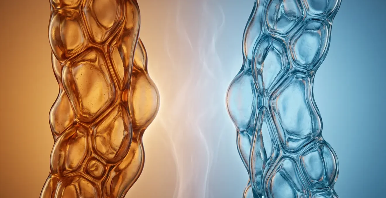 Visual representation of inflammation reduction through natural methods showing cellular health transformation